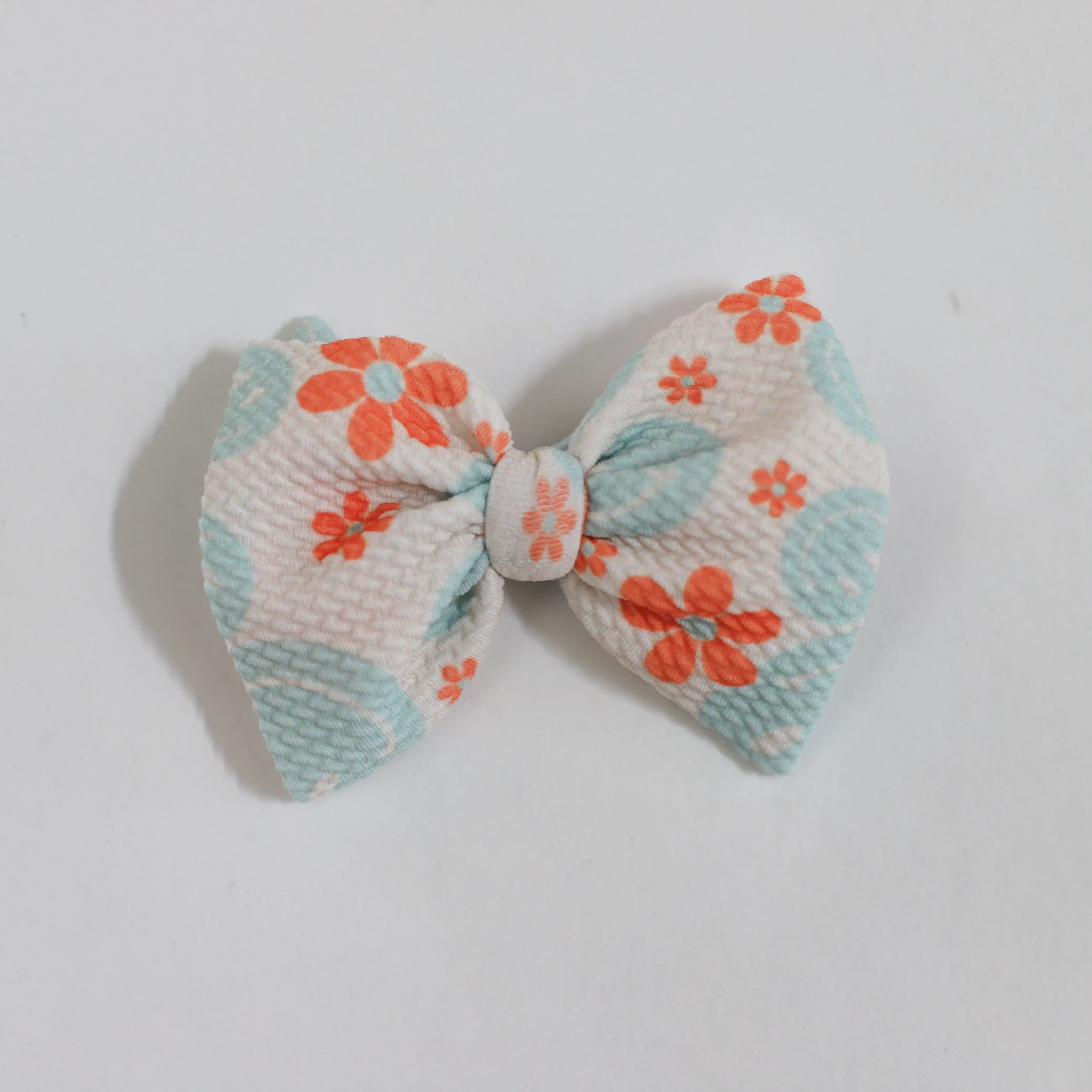 Blue Smiley  Bow