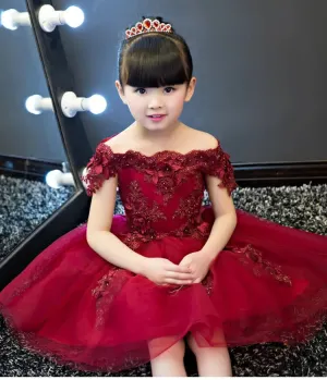 Flower Pattern Dress For Girls