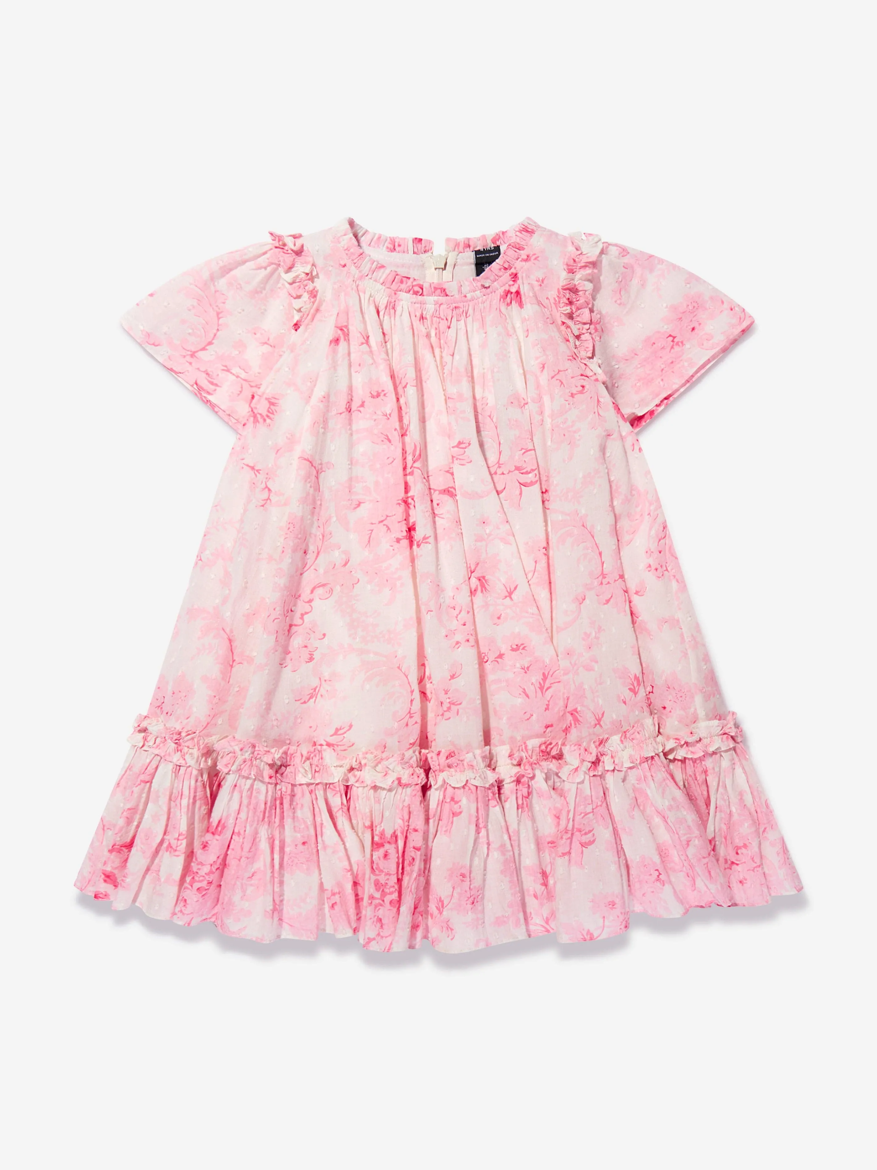 Needle & Thread Girls Fleur De Lis Dress In Pink