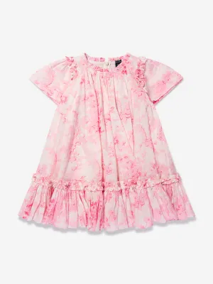 Needle & Thread Girls Fleur De Lis Dress In Pink